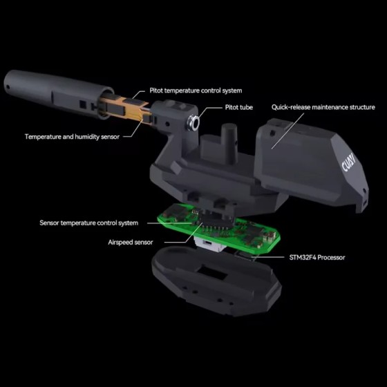 HOT CUAV SKYE MS5525 Beheizter Luft geschwindigkeit sensor Doppelte Temperatur regelung Hot Sale DroneCAN-Protokoll UAV-Drohnen Kompatibel